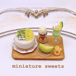 6月末迄🍨✨月末限定価格✨🍈メロンのレアチーズスイーツセット🕊𓈒 𓂂𓏸