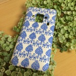 mamemamebeag様オーダー分 ドイツコットン サックス スマホケース
