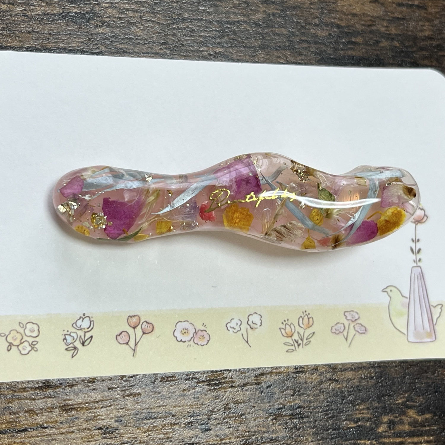 スターフラワーのレジンヘアゴム - ベル handmade | minne byGMOペパボ