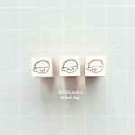 963hanko ミニラバースタンプ3個set :ニコニコプンプンショボーン