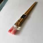 木とレジン　鉱石の箸【珊瑚】再販