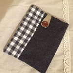 タブレットケース✳︎Aタイプ✳︎裏メッシュ✳︎ipad air✳︎ipad air2✳︎ブロックチェック×ツイード