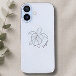 ✼ホヌのスマホケース✼ 名入れ 全機種対応 クリア ハードケース iPhone Google Pixel AQUOS Galaxy Xperia ハワイアン　幸運　海亀 おしゃれ 韓国