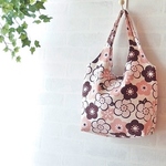 sakuranevo様お取り置き品　くったりバッグミニ　モダンな梅柄