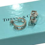 希少【TIFFANY&CO.】【ピアス】2626 アトラス オープンピアス ヴィンテージティファニー SV925 ローマ数字 シルバー シルバーアクセサリー　シルバーピアス　メンズピアス