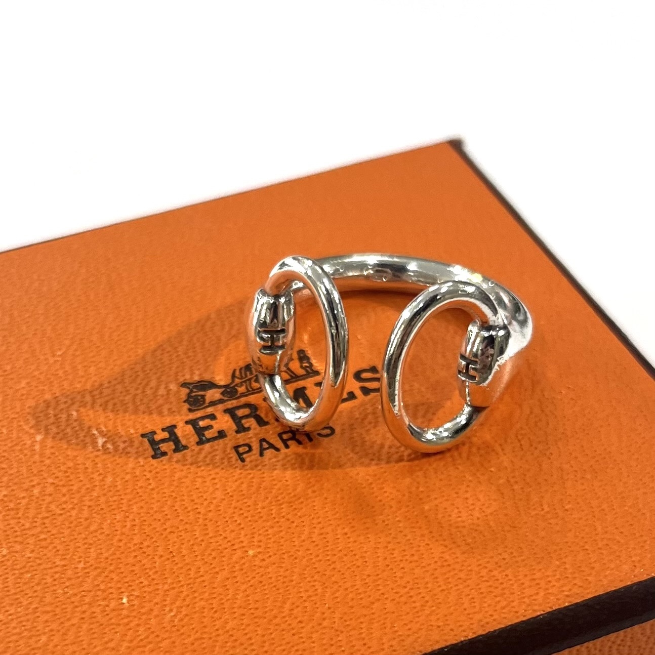 希少【TIFFANY&CO.】2217 イタリア製 ダブル星スターモチーフ ダブル 