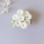 つまみ細工　雛菊　アイボリー