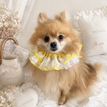 Lemon Lace Princess Bib / 犬　猫　スタイ　ビブ　ケープ　フリル