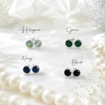 5mm♡送料無料♡ 小さいシルバーカラーレジンピアス/イヤリング　ステンレスピアス　樹脂ピアス　ノンホールピアス