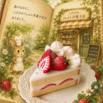 フェルト製 苺のショートケーキ 大人可愛い♡ 
