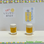 ビール好きさんのピアスorイヤリング（ミニチュア）