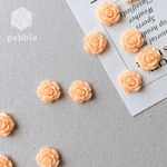 【10pcs】薔薇 バラ アクリル 樹脂 カボション オレンジ