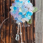 立体紫陽花のポニーフック/ヘアクリップ　エンドレスサマー
