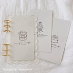 【BDcake①】- Matte Refillバインダー貯金 Saving リフィルA6サイズ 3枚入
