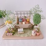【新作】小さな森フラワーワゴンのお花屋さん　ミニチュア　
