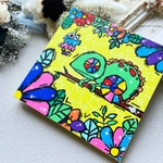 15㎝スクエア　キャンバス　イラスト　絵画　カラフル　Abu art  厚み１センチ　アクリル絵の具　ポスカ
