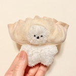 餃子ビション(焼き色付き)犬のぬいぐるみ ビションフリーゼ ぬい活 中華 食べ物 人形 stuffed animal 