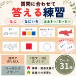 スリーヒントカード★なに なにいろ おおきい　療育　発達障害　言語訓練