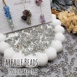 6/13(土)NEW✨新商品🈹今週だけ15%OFF【200円→170円】【約200個】【Fal62】【6mm】- 金箔入り ファルファーレビーズ 　手染めビーズ