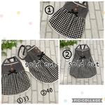 夏物SALE！完成品☆コットンリネンギンガムのピンタックワンピ☆黒
