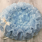 ブーケカフェマット❀.*空色💐直径54cm《着座35cm》【受注製作】
