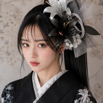   水引をお花のように。。。　　髪飾り　卒業式　成人式　結婚式　