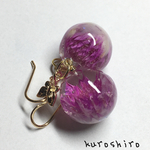 送料無料！雪花❄(千日紅)ピアス&イヤリング