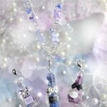 紫陽花香水瓶　ネックレスセット