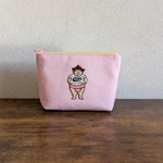お相撲さん刺繍ミニポーチ（マチあり）