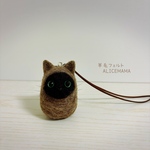 だるま猫ちゃん☆黒猫（茶色）