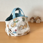 ＊ぽてっとタックbag  Sサイズ＊お散歩トート お弁当入れにも