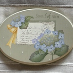 サラジェーン様オーダー品＊トールペイント作品＊紫陽花のプレート