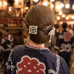 【木札かざり】祭り浴衣髪飾り2点セット