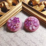 《再販》大ぶりビジューボタンピアス