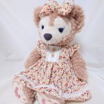 ４３cmぬいぐるみ用　カントリー小花柄 ワンピース　セット