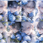 【6月受注販売品】CUTE BOY HYDRANGEA CS　コラージュシート