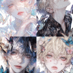 【６月受注販売品】SWEET BOY BUTTERFLY 4CS　コラージュシート