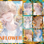 【6月受注販売品】SUNFLOWER A6　両面デザインペーパー 100枚セット