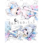【Y131】teatea.オリジナル 人物ステッカー