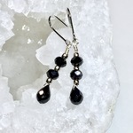 Black spinel.〜天然石ブラックスピネルのピアス〜