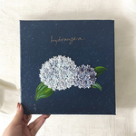 6月のお花『紫陽花』25㎝×25㎝絵画/アクリル画/テクスチャーアート/アート/キャンバス/インテリア