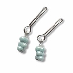 ドール用ピアス(blue green)
