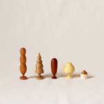 木の置物　秋2カラフル　期間限定