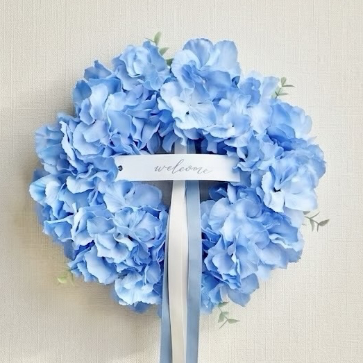 ドライフラワー スワッグ ガーランド❁235ナチュラル ブルー 青 白 花束♪ ドライフラワー スワッグ ガーランド❁235ナチュラル ブルー 青 白