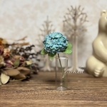 編み染の紫陽花(antique blue )