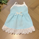 【SALE】Sサイズ＊ストライプ柄リップルキャミワンピース