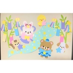 七夕壁面飾り☆動物たちの天の川セット 保育園 幼稚園 学童 7月飾り