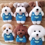 オーバーオールわんこ　ワイヤーフォックステリア