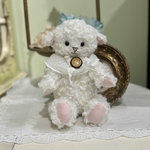 ミルクひつじ　手縫いぬいぐるみ　Kumami Bear　
