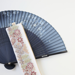 🔵 ファスナー　扇子&ポーチ　インド刺繍リボン